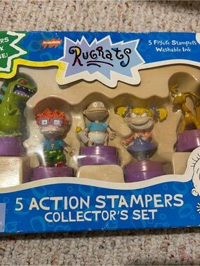 Vintage Rugrats Stamper Collector's Set - Purple Bases